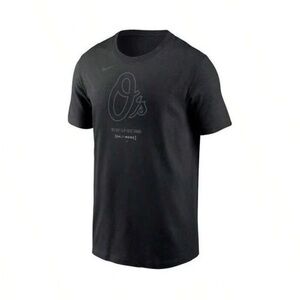 NWT Nike Men's Black Baltimore Orioles City Connect Large Logo T-Shirt